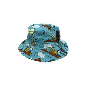 Patagonia Baby Reversible Nylon Sun Bucket Hat Chin Strap Infant sz 6-12 Month